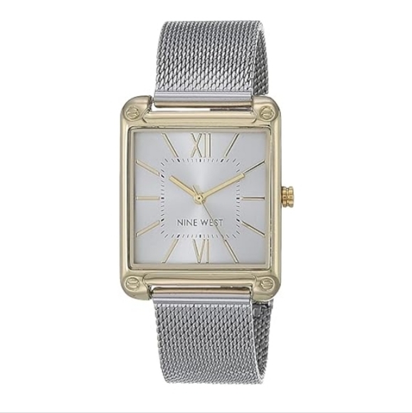 Women's Mesh Bracelet Watch Silver /Gold - Picture 2 of 8